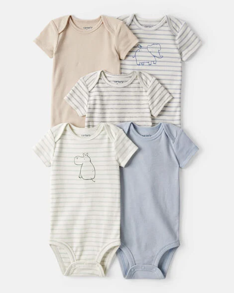 Producto - CARTERS PACK 5 BODYS RAYAS - 0