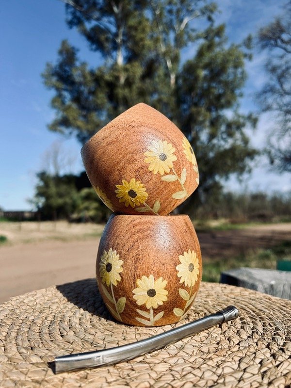 Producto - Mate bola diseño girasol