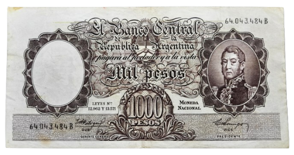 Producto - 1000 Pesos M.N (Fábregas - Campos) Bott.2147 Fil.C -VF