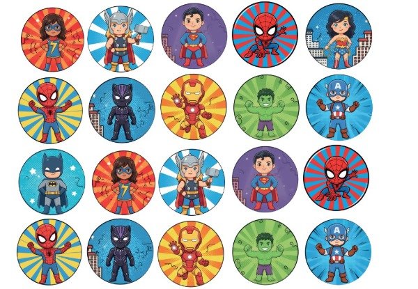 Producto - LAMINA SUPER HEROES 10