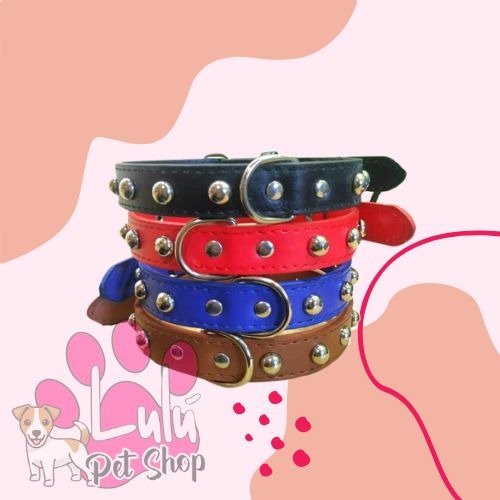 Producto - COLLAR CUERINA APLIQUE TACHAS/HUESOS N8