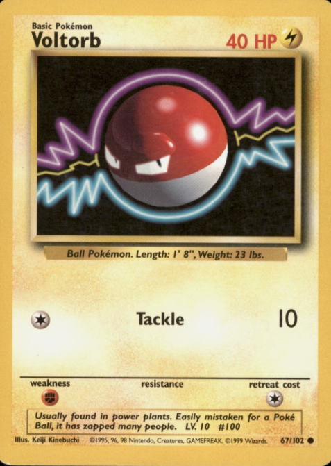 Producto - Voltorb (67/102) [Base Set Unlimited]