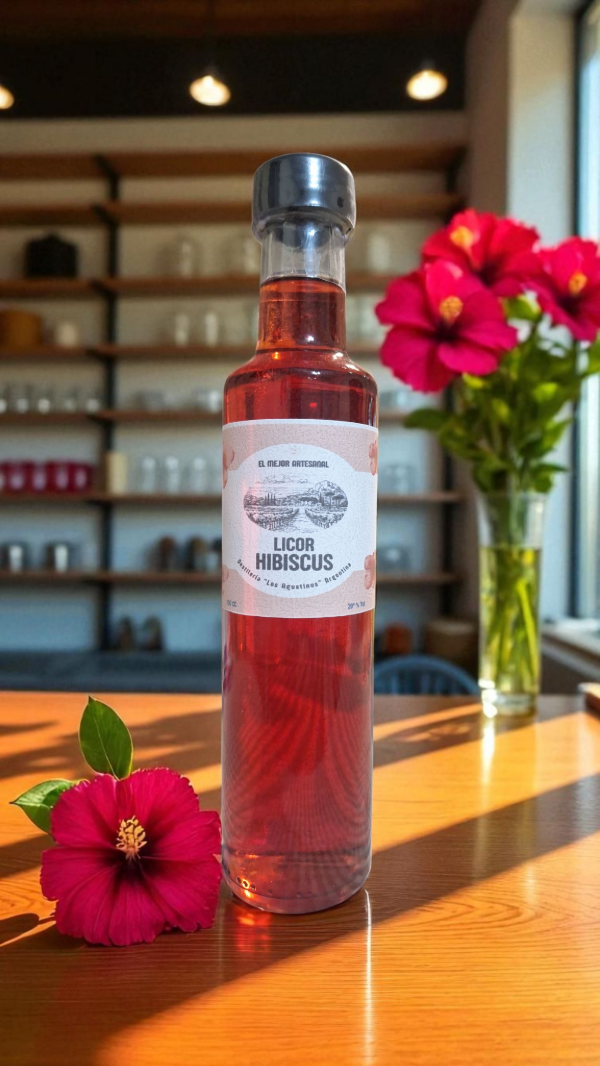 Producto - Licor de Hibiscus "Los Agustinos" 250cc