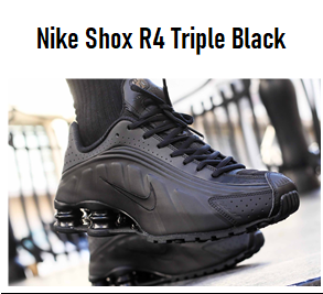 Producto - Nike Shox R4 Triple Black