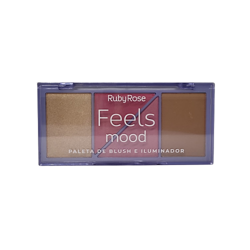 Producto - RUBY ROSE PALETA BLUSH E ILUMINADOR FEELS MOOD HB-7529/1