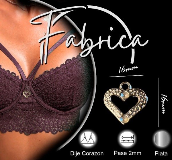 Producto - Dije corazón (1 unidad)
