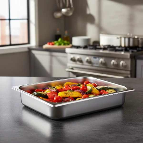 Producto - Bandeja Gastronorm Acero 1/2 6,5 Cm Gn Normalizada Cocina