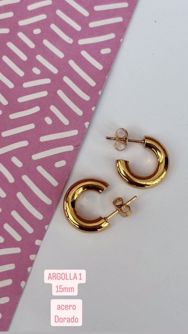 Producto - Argolla N1 Dorada
