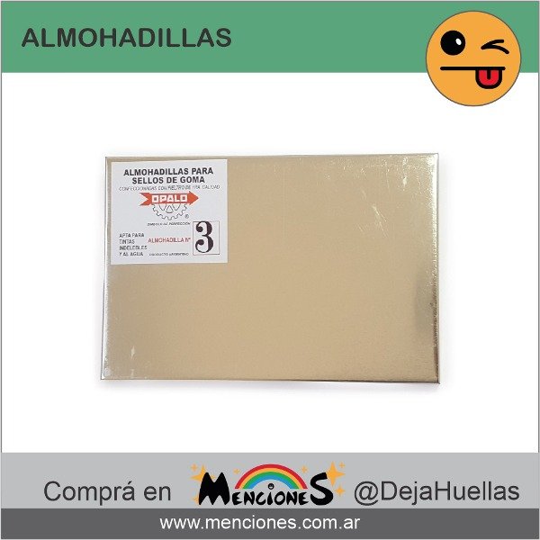 Producto - Almohadilla Nro 3 de 21x14 cm Ópalo