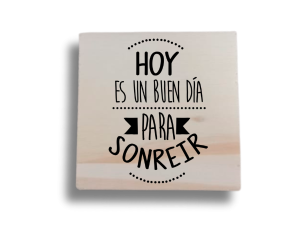 Producto - Sello Manual #22 - Hoy es un buen dia para sonreir