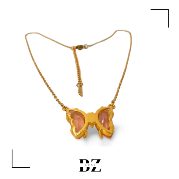 Producto - CADENA  ACERO DORADO CON DIJE MARIPOSA X CARD 1844-1