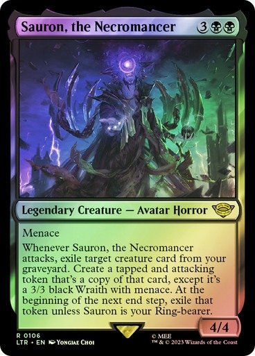 Producto - Sauron, the Necromancer #106 Foil  The Lord of the Rings: Tales of Middle-Earth