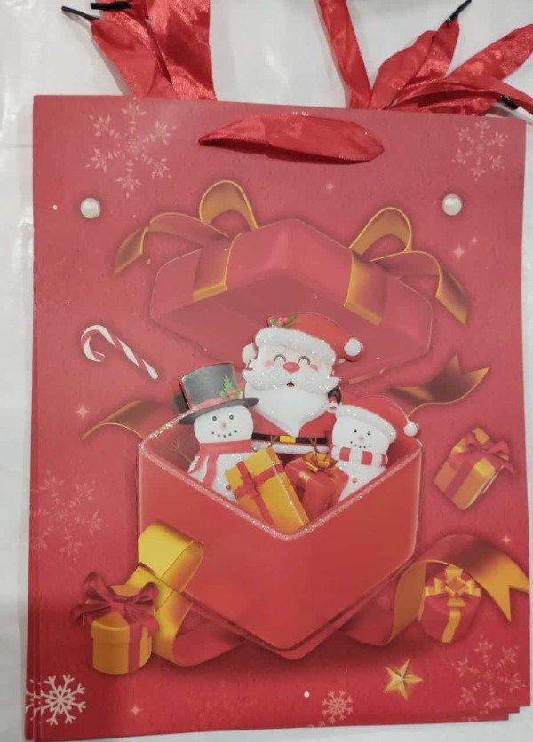 Producto - BOLSA NAVIDEÑA CARTON 32X26X10