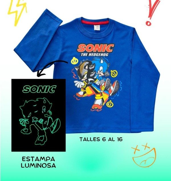 Producto - Remera manga larga Sonic