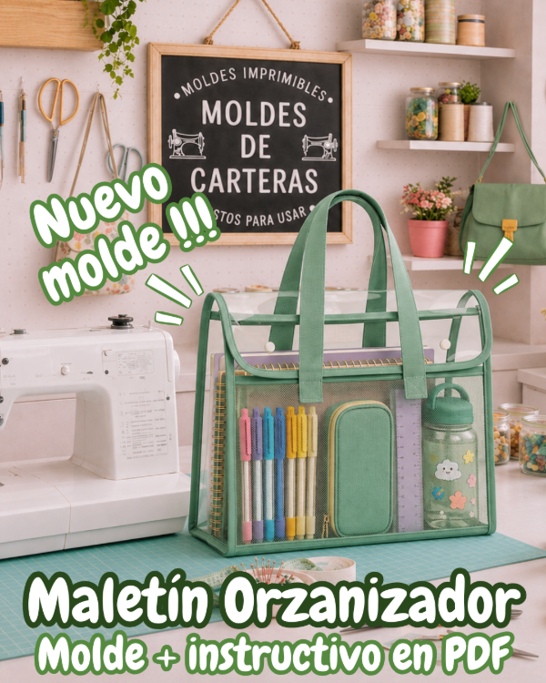 Producto - MALETÍN ORGANIZADOR - MOLDERÍA + PASO A PASO PDF