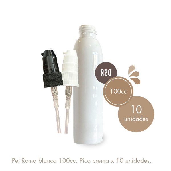 Producto - Pet Roma blanco 100cc pico crema