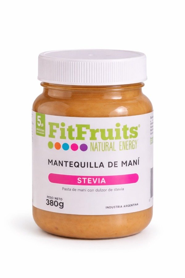 Producto - FIT FRUITS PASTA DE MANI CON STEVIA 400 GRS X 3 UNIDADES