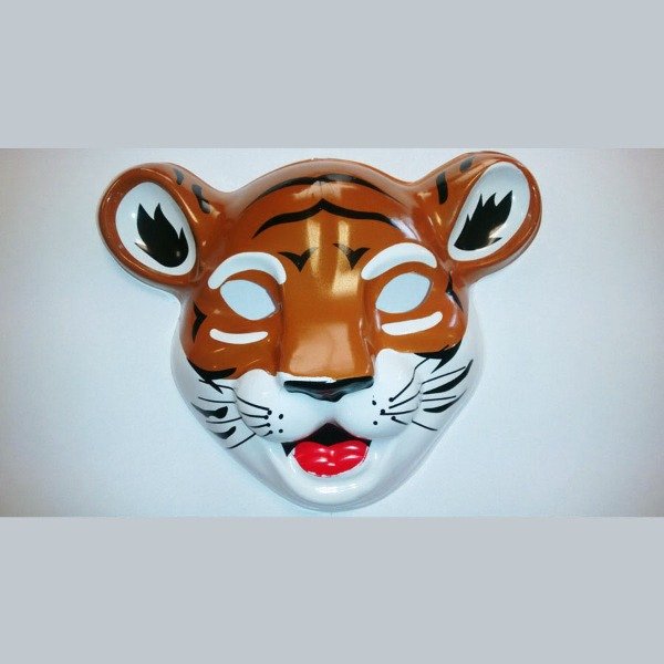 Producto - Careta tigre máscara gato plástica x unidad