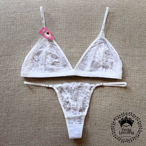 Producto - Yneca Conjunto encaje Blanco