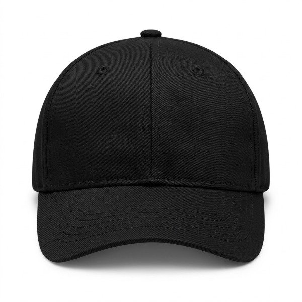 Producto - Gorra de gabardina 6 gajos de negro infantil