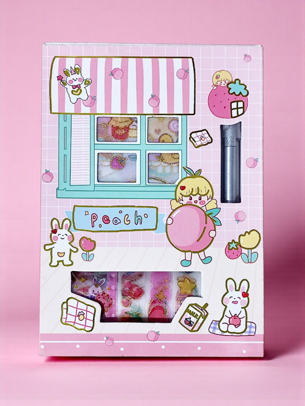 Producto - Caja Kawaii de Washi Tapes + Stickers + Cutter #2
