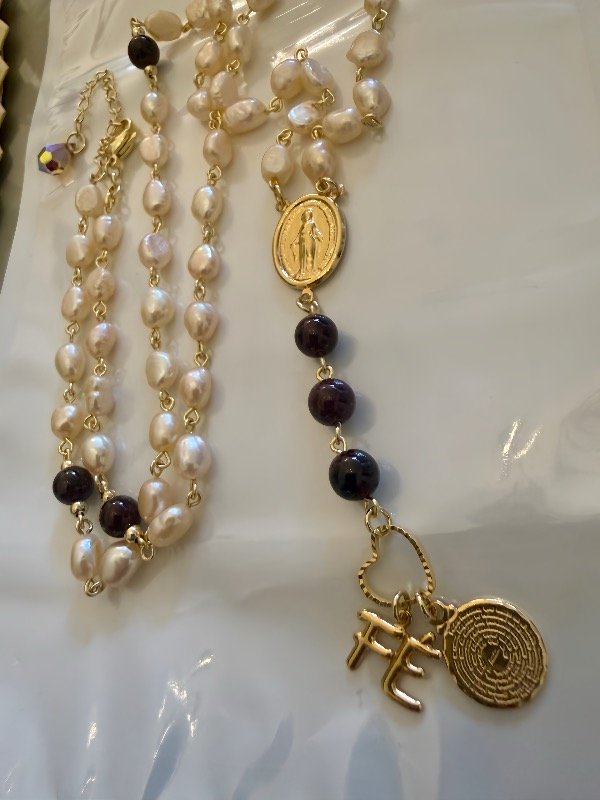 Producto - Rosario Perlas y granate - 3