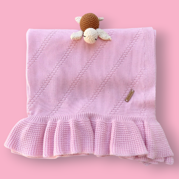 Producto - MANTA HILO ROSA BEBE