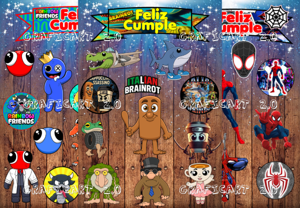 Producto - TOOPERS PARA TORTAS IMPRIMIBLES EDITABLES 2025