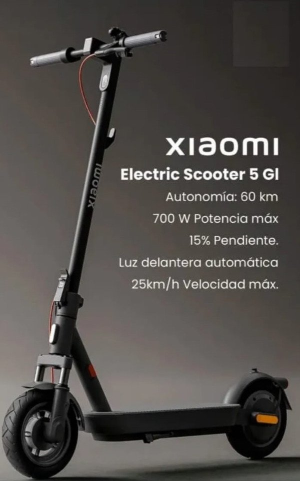 Producto - Monopatín Eléctrico Xiaomi Electric Scooter 5  con Ruedas de 10 hasta 25 km h