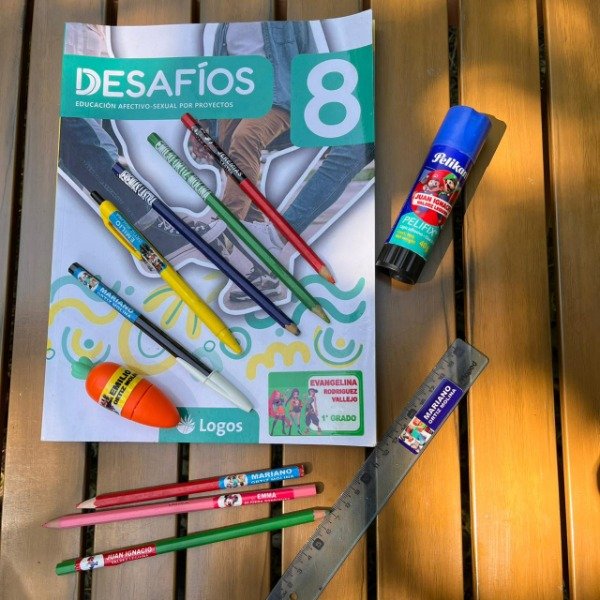 Producto - KIT PRO: 184 Etiquetas Escolares Personalizadas UV