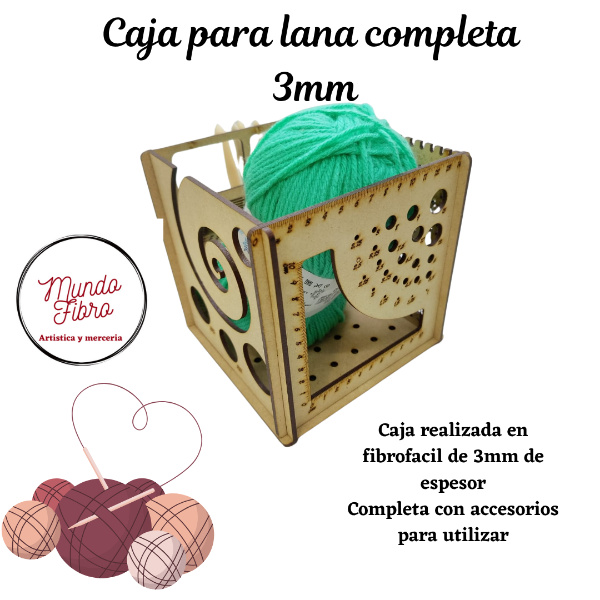 Producto - Caja ovillo 3mm con bloqueador
