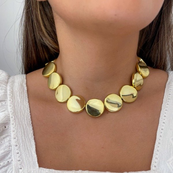 Producto - Collar Sugar dorado