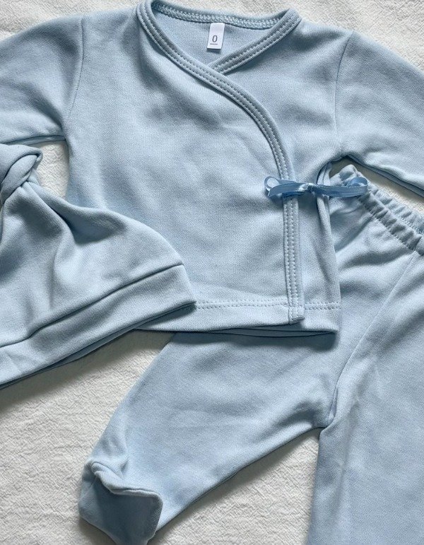 Producto - Ajuar Kalu 3 Piezas Celeste