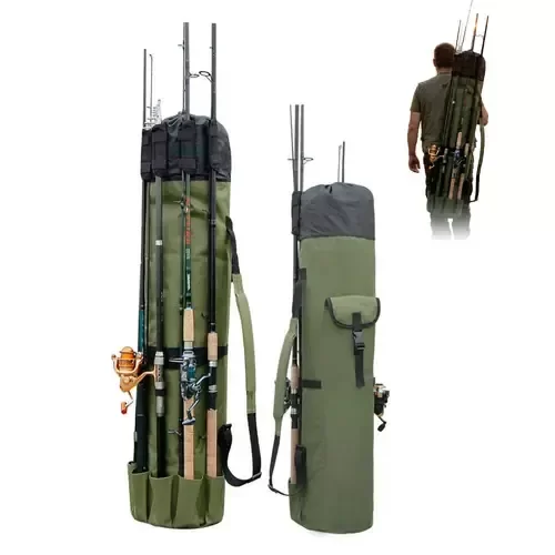 Producto - Bolso Para Cañas De Pescar Gran Capacidad Con Bolsillos