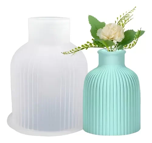 Producto - MOLDE SILICONA FLORERO LINEAS