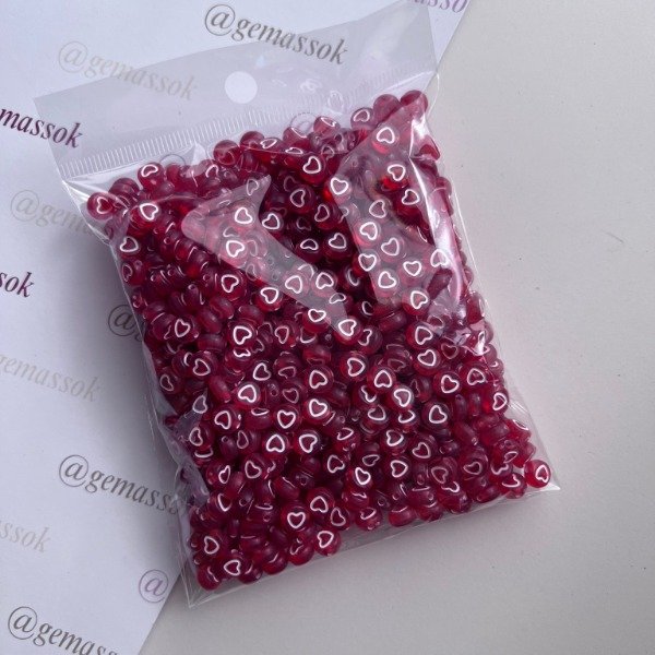 Producto - Pastilla roja corazon blanco XL