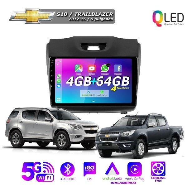 Producto - MULTIMEDIA CHEVROLET CHEVROLET S10 2012-16 - 9" CON CAR PLAY Y ANDROID AUTO