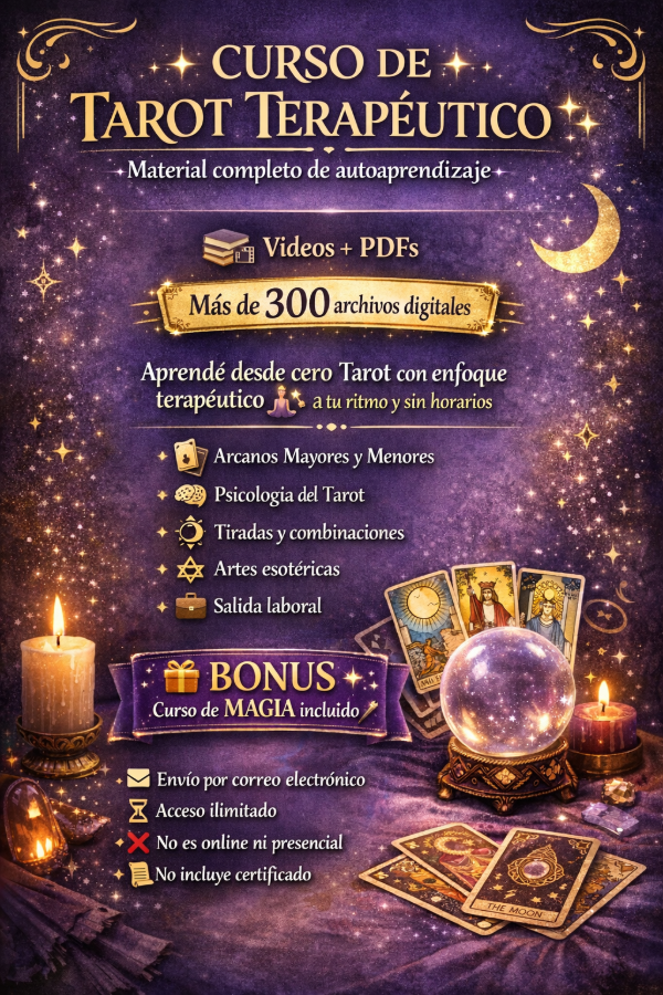 Producto - CURSO DE TAROT TERAPÉUTICO