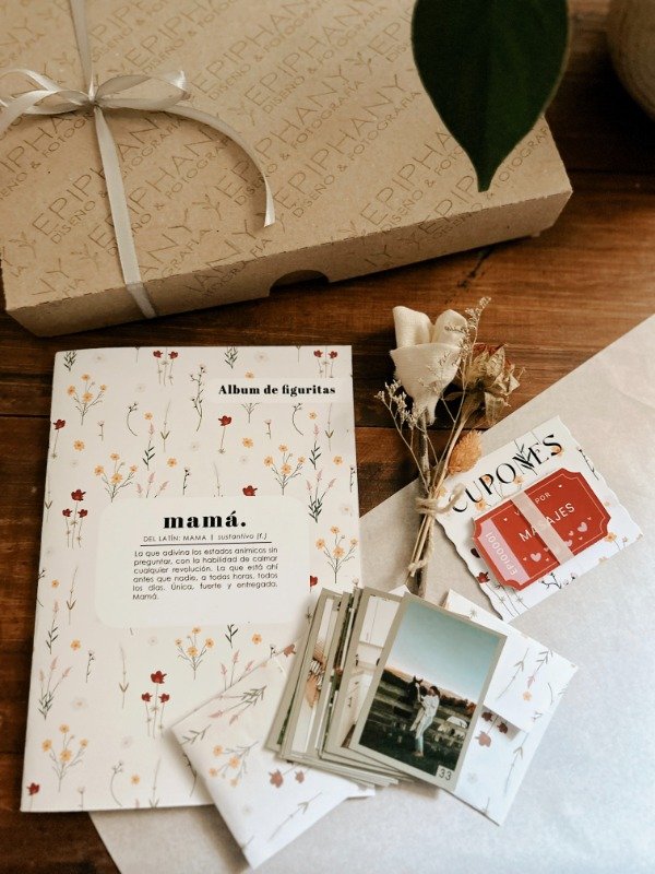 Producto - Box album de figus + cupones + ramo
