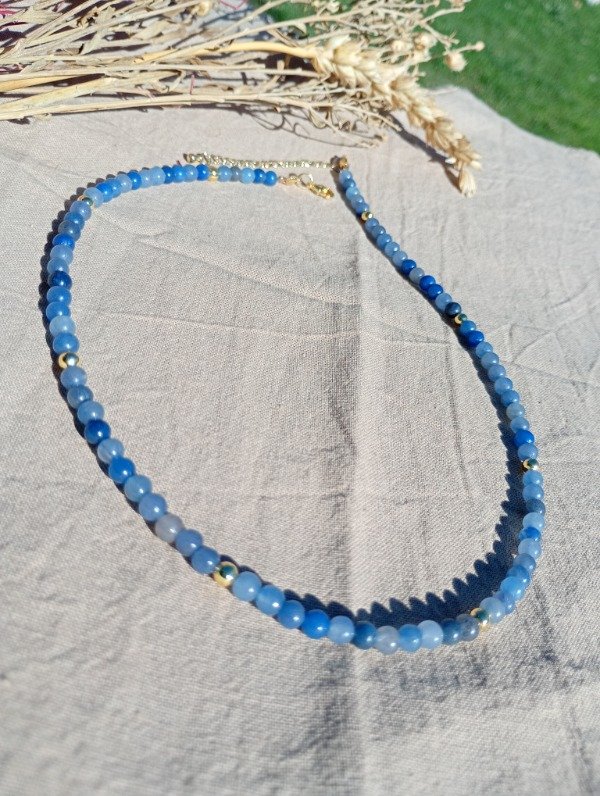 Producto - Choker cuarzo azul