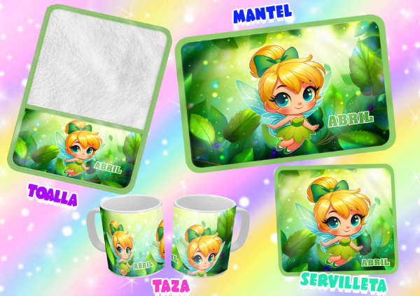 Producto - SET DE 4 ELEMENTOS TINKERBELL CUTE