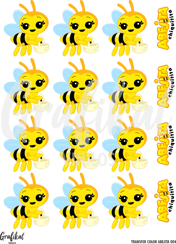 Producto - Transfer Color Abejita 004