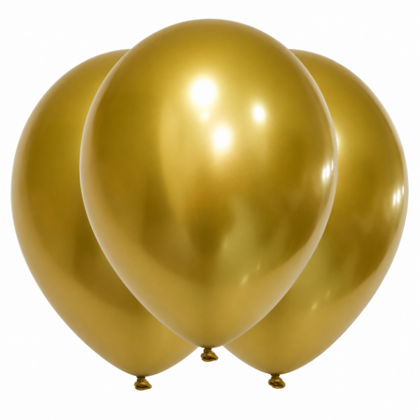Producto - GLOBBY 12" CROMO PLATINO DORADO x 10 unidades