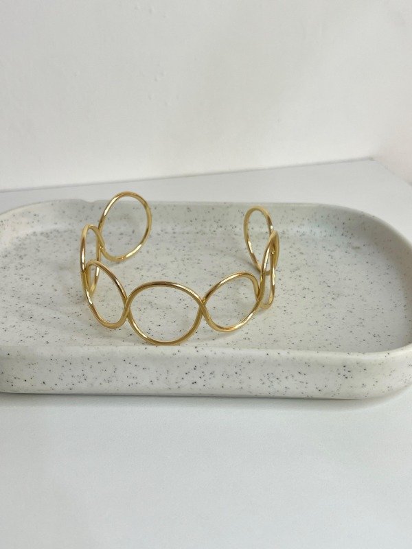 Producto - Brazaletes dorado circulos