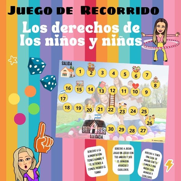 Producto - JUEGO DE RECORRIDO. DERECHOS DE LOS NIÑOS