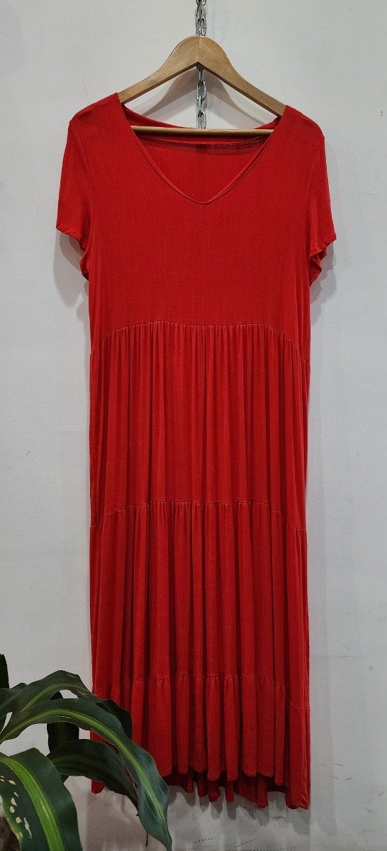 Producto - Vestido maxi rojo