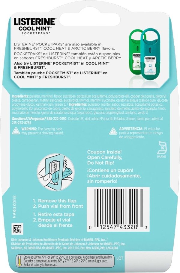 Producto - Listerine PocketPaks x3 - 5