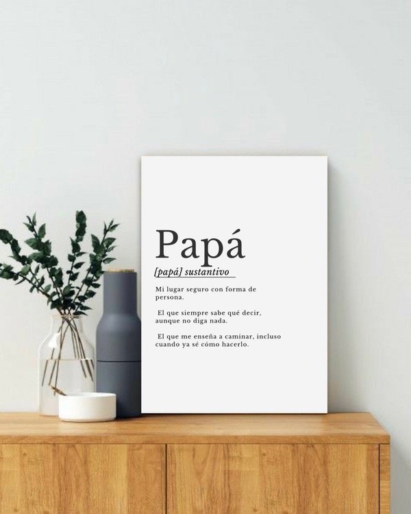 Producto - Cuadro significado papá