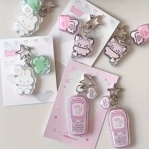 Producto - Llavero Charm Acrílico Kawaii varios motivos