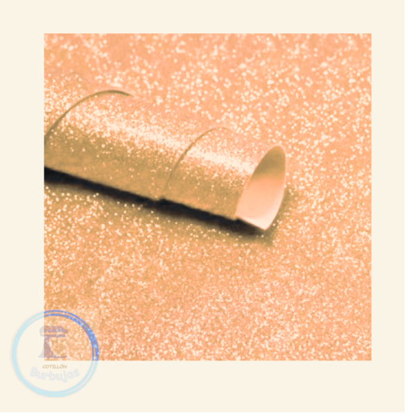 Producto - Goma Eva Brillosa Rosa Oro x1
